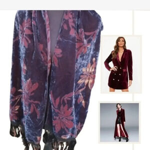 Velvet burn out‎ scarf